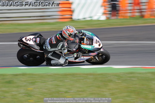 2008-05-11 Monza 0374 Superbike - Warm Up - Max Biaggi - Ducati 1098 RS 08